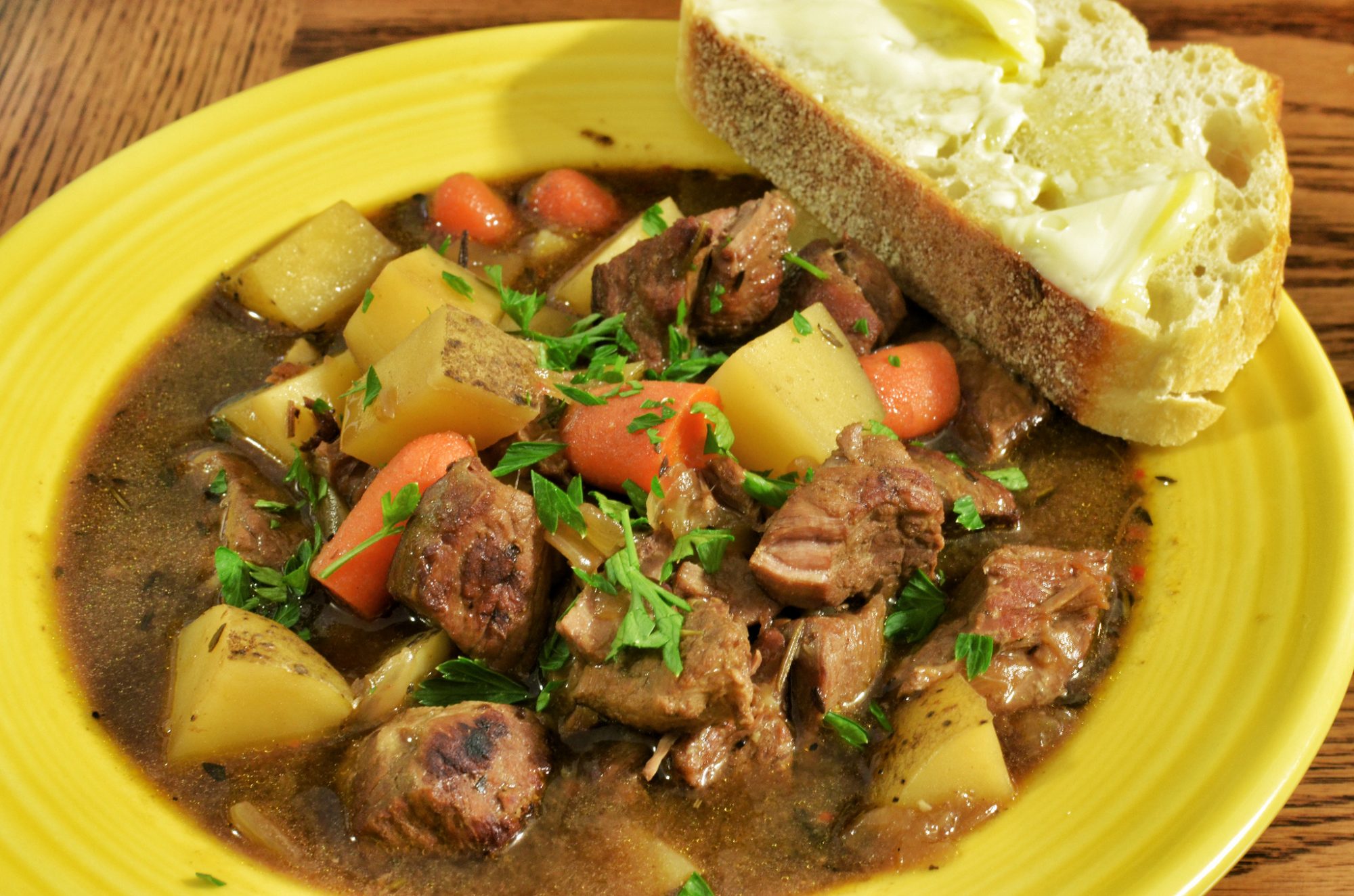 Lamb with spring vegetables