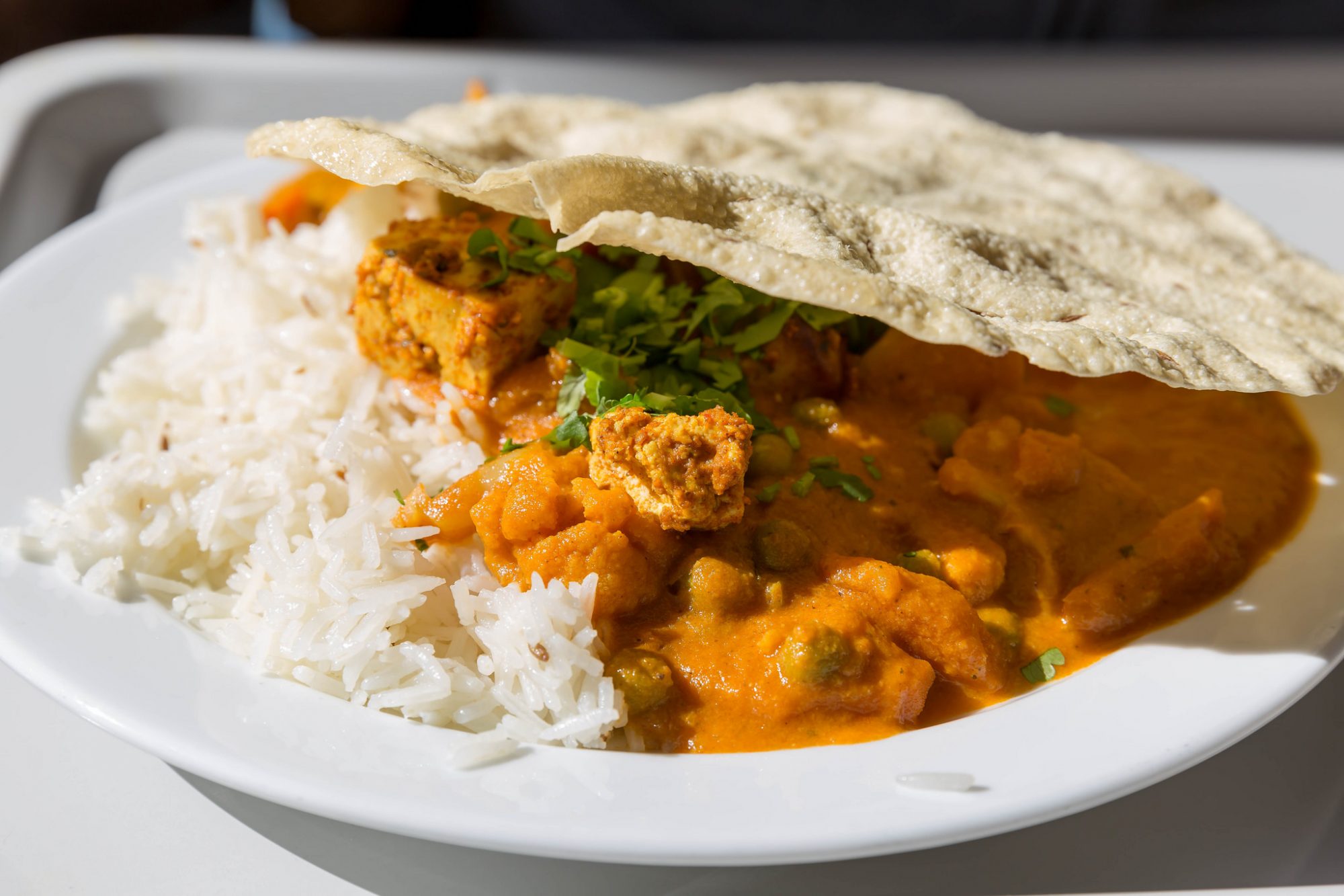 Chicken Tenderloins with Curry and Rice