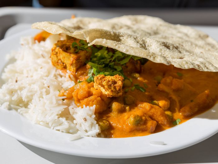 Chicken Tenderloins with Curry and Rice