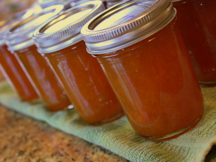 Apricot jam with vanilla