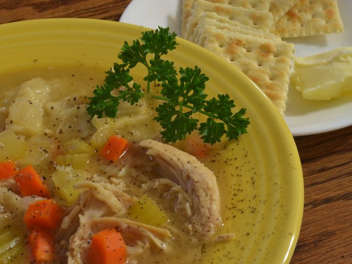 Turkey stew with leeks and carrots