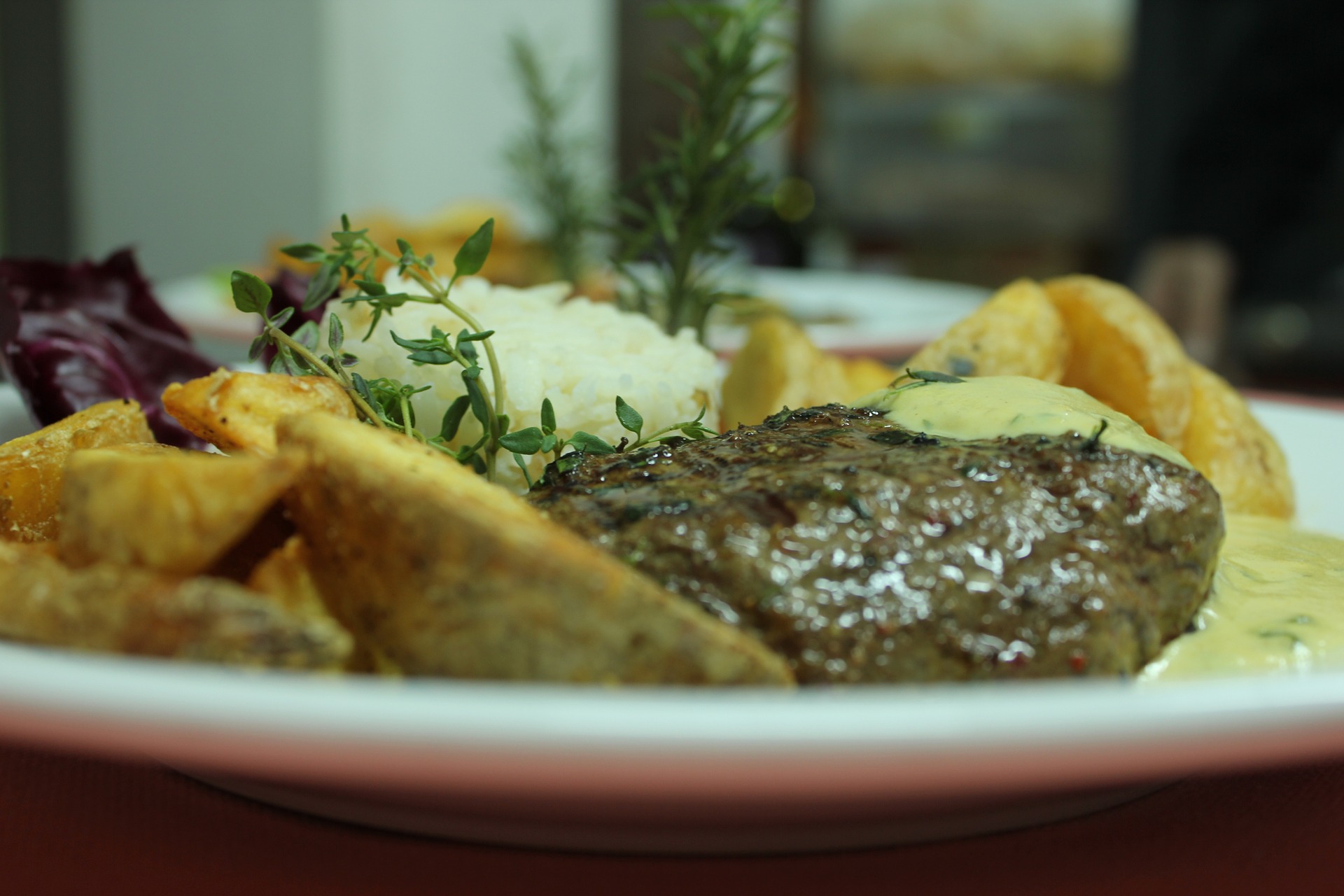 Beef flank and Cajun potatoes