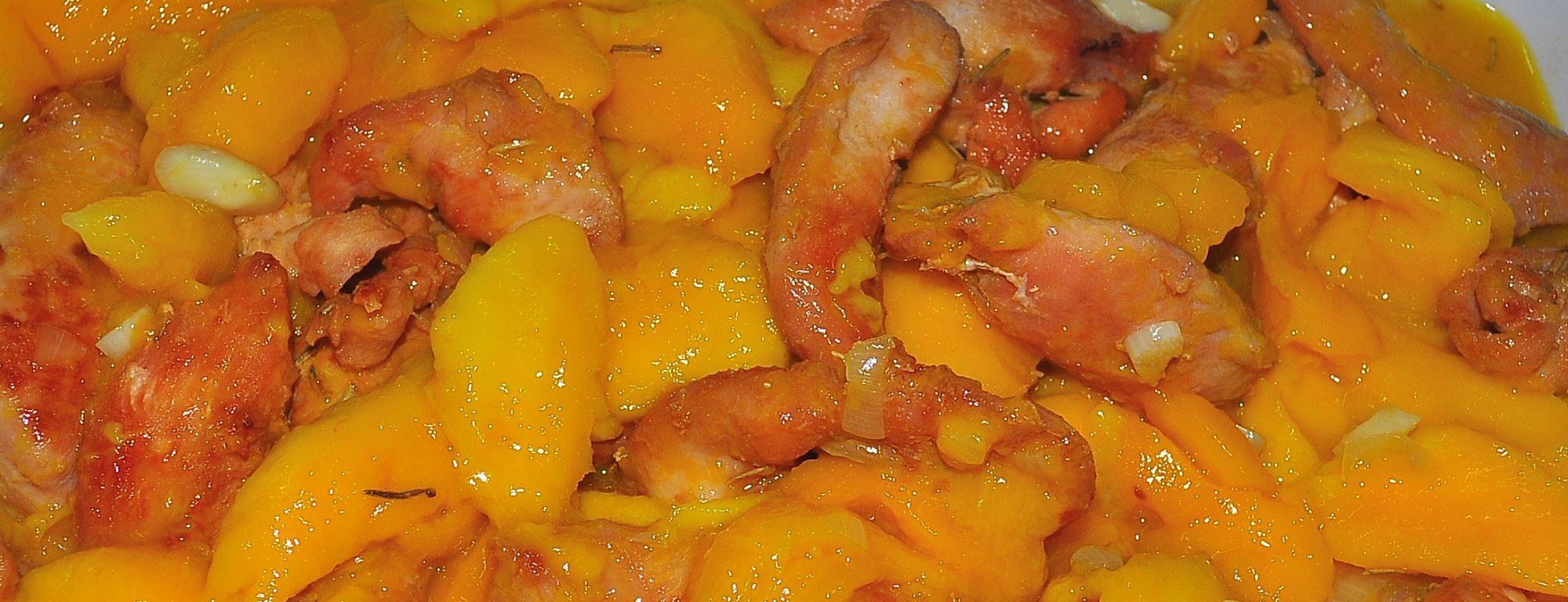 Chicken Tenderloins with Caramelized Mangoes