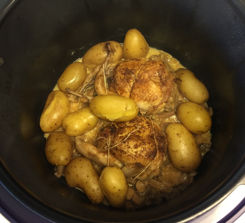 Recipe Quails and soft potatoes instant pot pressure cooker