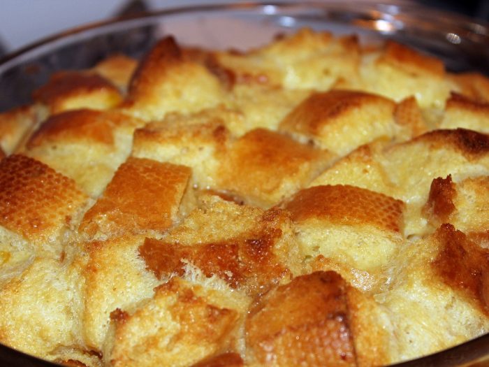 Cake with old bread