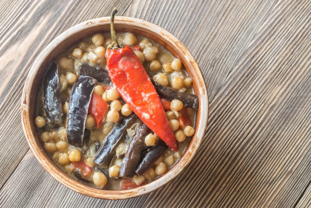 Recipe Eggplant curry with chickpeas instant pot - pressure cooker - Pressure Cooker Recipes