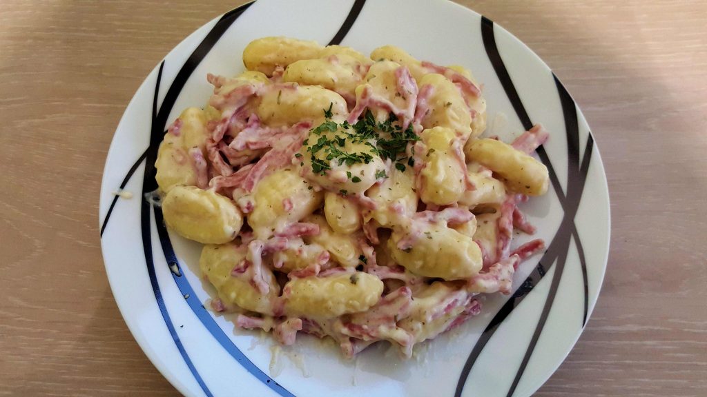 Recipe Gnocchi, bacon and soft creamy cheese instant pot - pressure cooker - Pressure Cooker Recipes