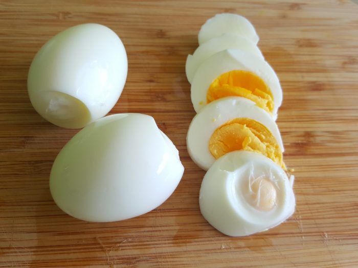 Hard boiled eggs