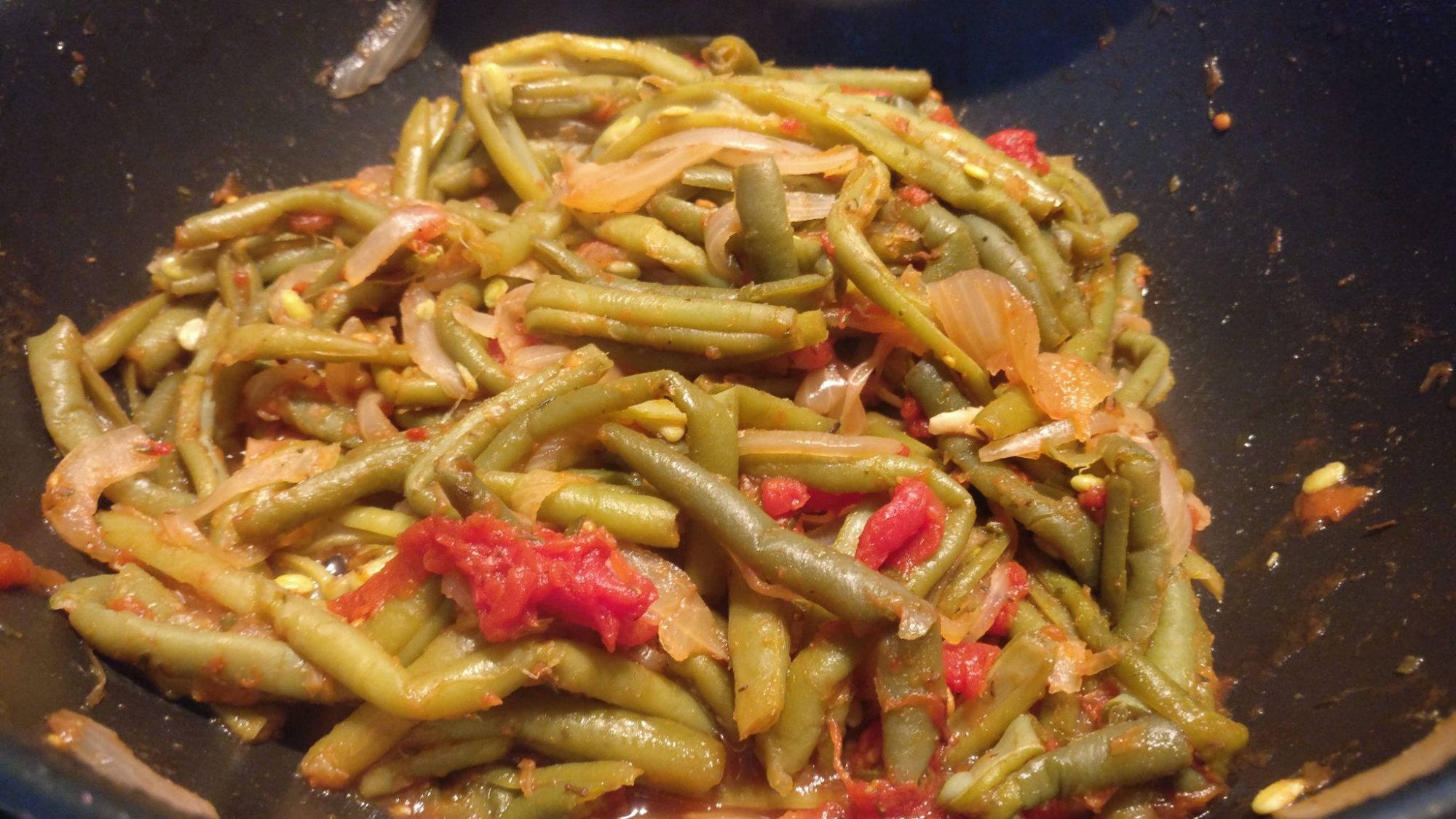 Green beans and tomatoes