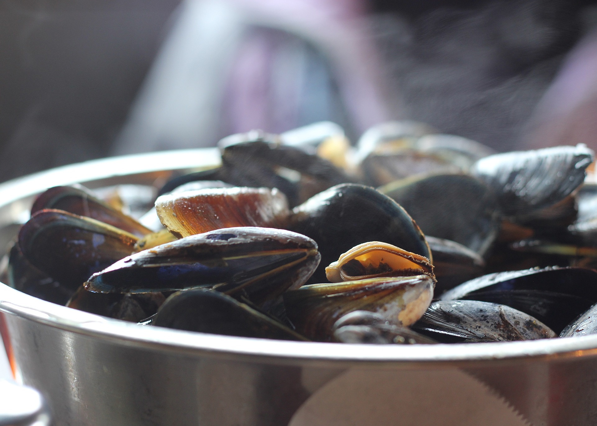 Mussels and leeks