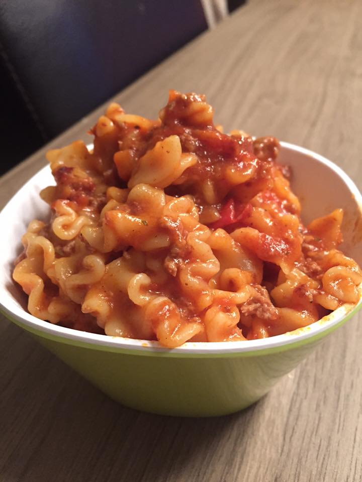 Express pasta bolognese