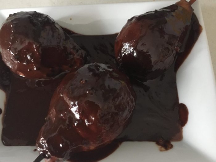 Chocolate pears