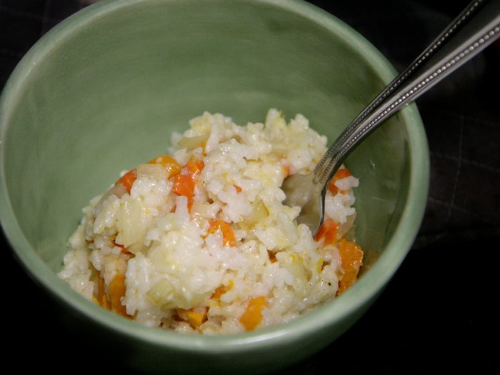 Risotto with carrots
