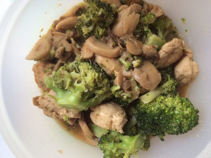 Chicken and broccoli