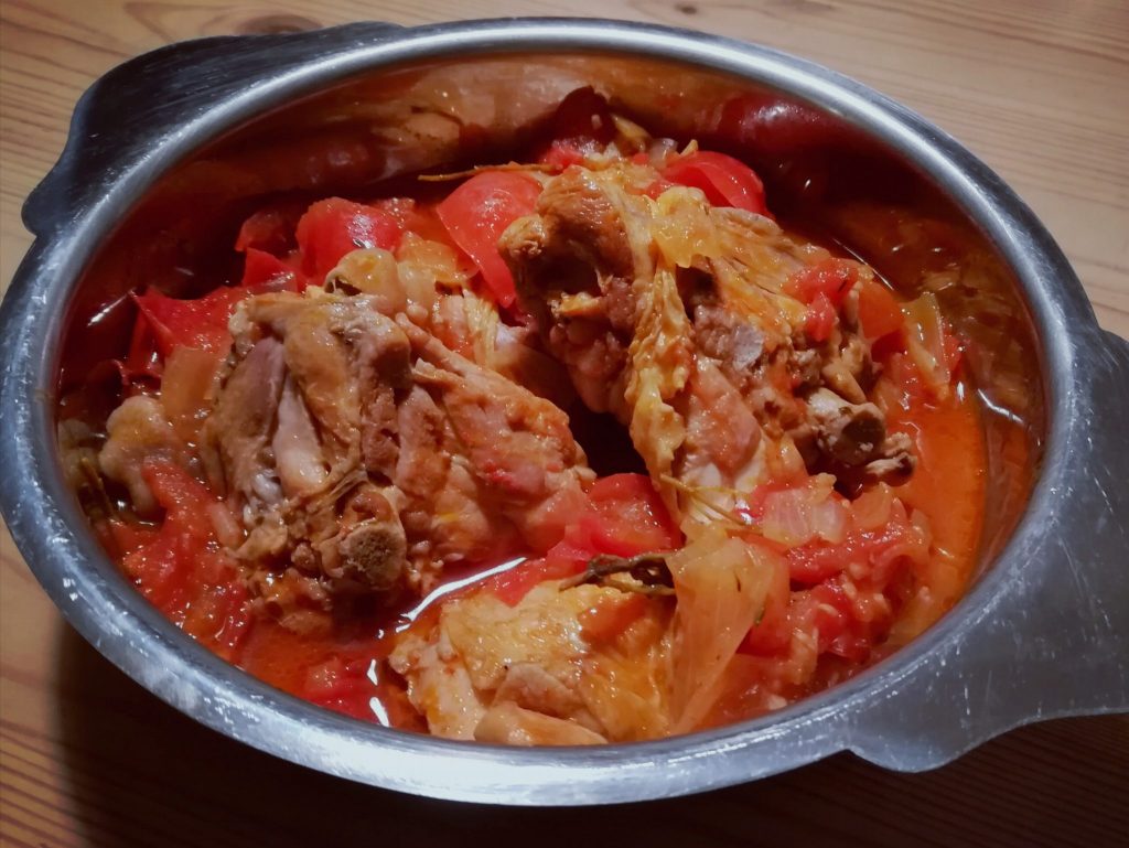 Recipe Chicken with thyme and tomatoes instant pot - pressure cooker - Pressure Cooker Recipes