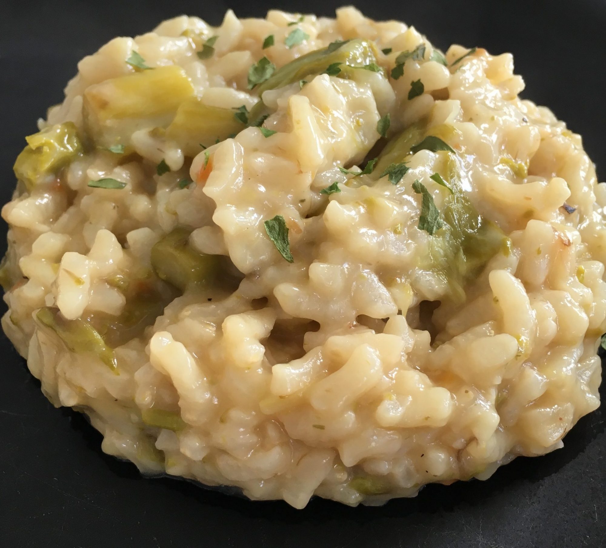 Risotto with asparagus