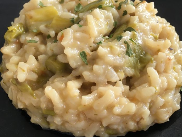 Risotto with asparagus