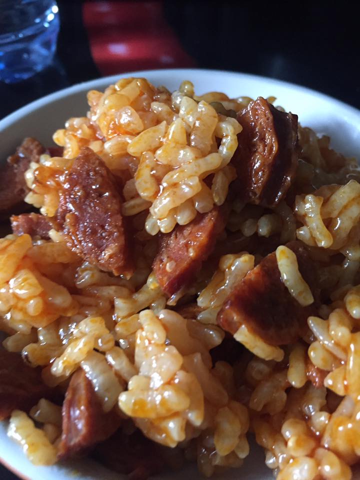 Risotto with chorizo from Elodie