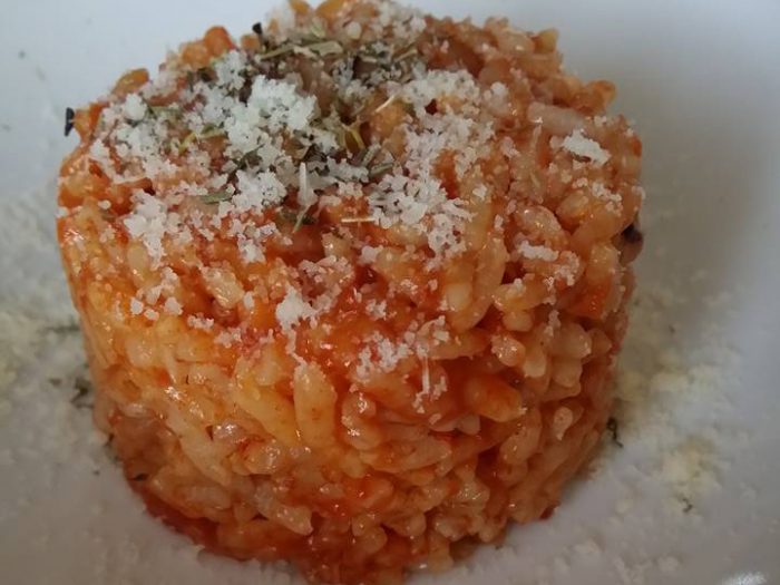 Risotto with tomatoes