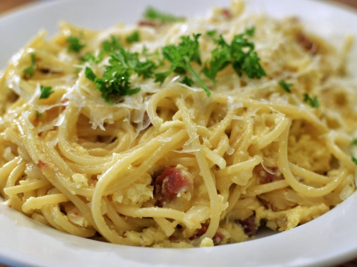 Carbonara spaghetti