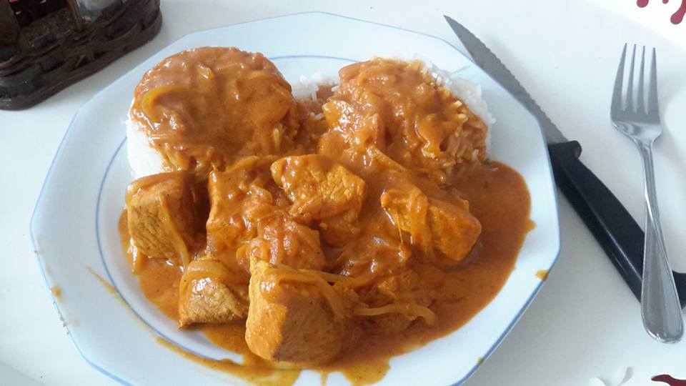 Fried pork curry