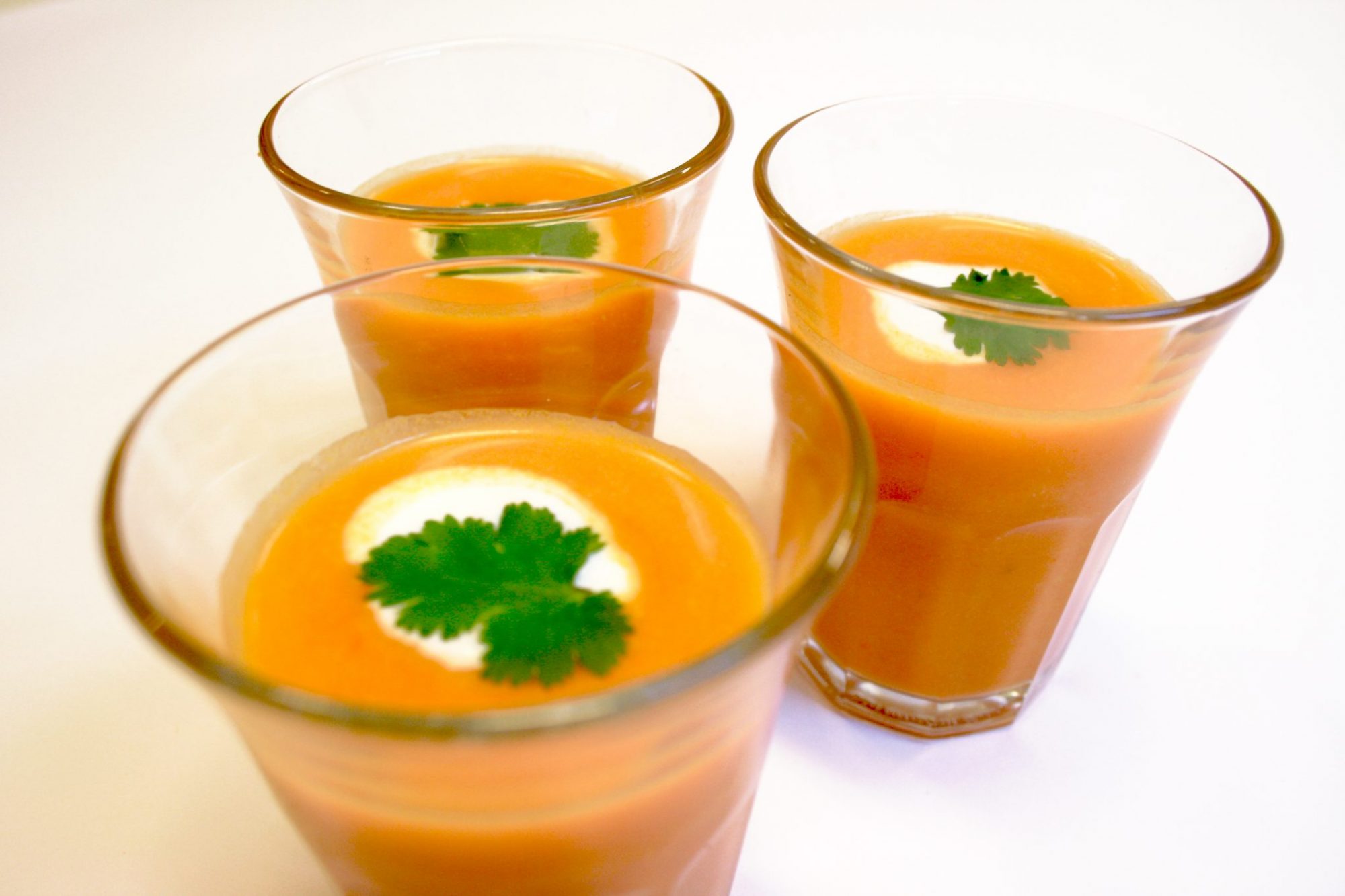 Carrots and cumin cold soup