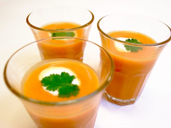 Carrots and cumin cold soup