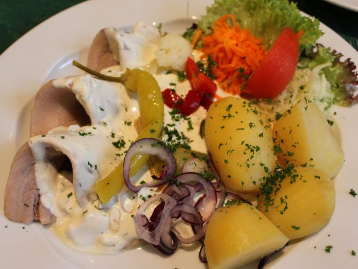 Herring salad with potatoes