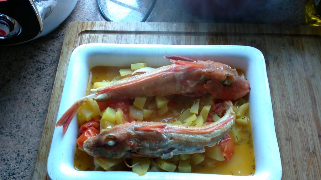 Recipe Red mullet with zucchini and tomato instant pot - pressure cooker - Pressure Cooker Recipes