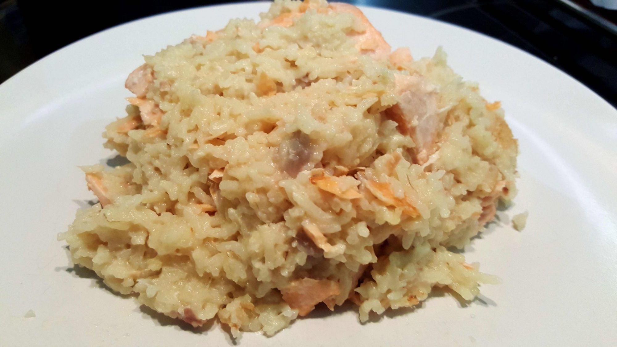 Salmon with rice